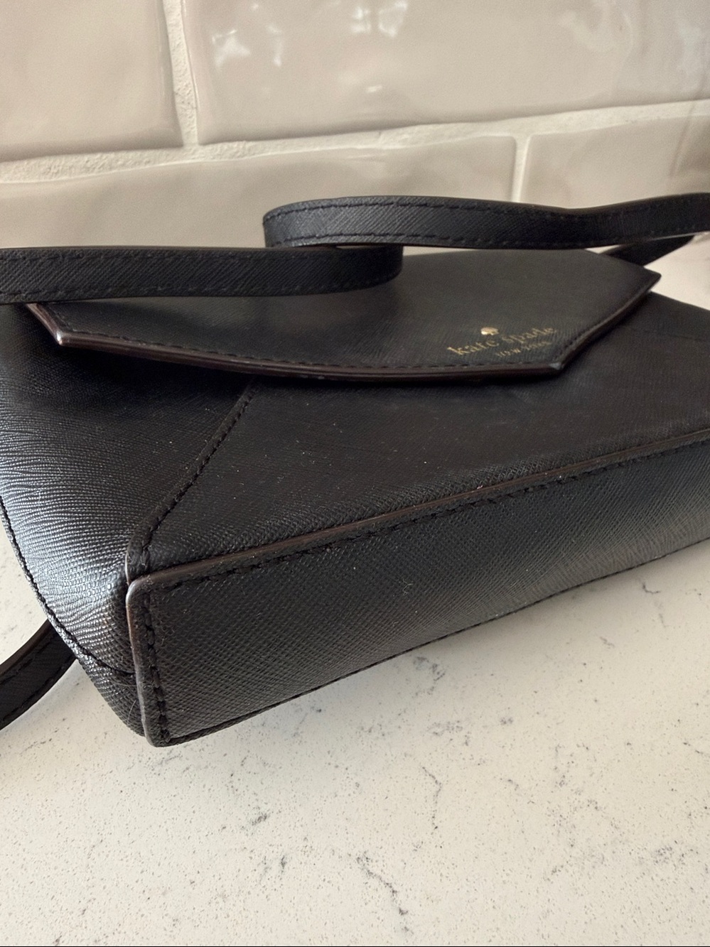Kate Spade Black Leather Cross Body Bag - Picture 3 of 5